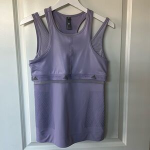 Adidas x Stella McCartney Racerback Shimmer Tank, M